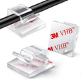 100PCS Cable Clips, Adhesive Wire Clips Strong Cord Clips Wire Holders, Cable Management Clips for Desk, Wall, Car