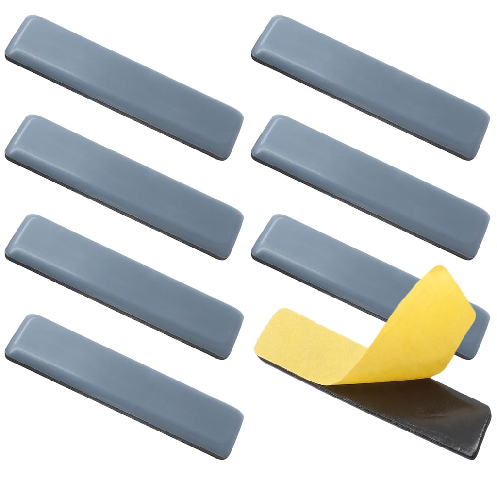 8Pcs 4 x 1 Inch Rectangular Adhesive Furniture Sliders