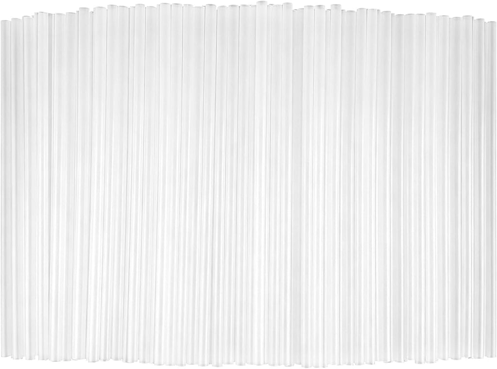 300 PCS Clear Plastic Drinking Straws, 7.75 Inch, Disposable, BPA-Free