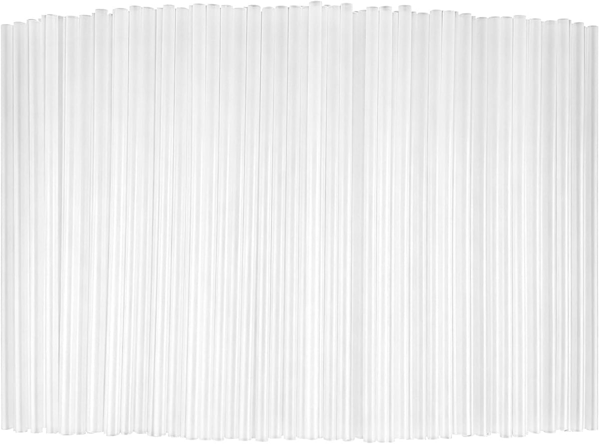 300 PCS Clear Plastic Drinking Straws, 7.75 Inch, Disposable, BPA-Free