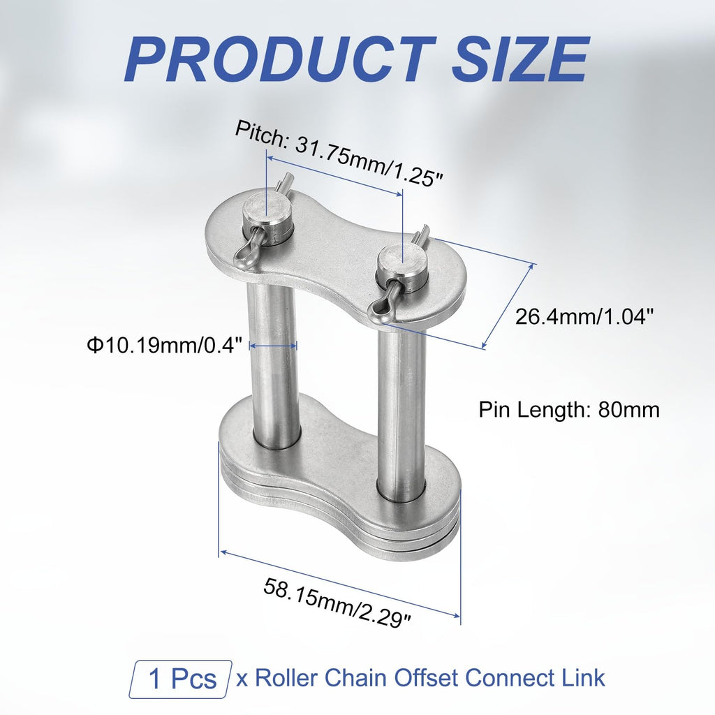 DTGN ISO(DIN) 20B-2 Roller Chain Connect Link, 31.75mm Pitch
