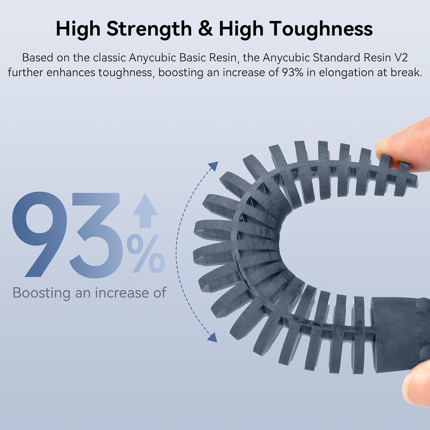 3D Printer Resin, Upgraded 8K Standard Resin V2, Enhanced Toughness and Strength, Lower-Odor, High Precision 3D