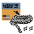 PGN #80 Carbon Steel Roller Chain - 10 Ft + 2 Free Links - 119 Links