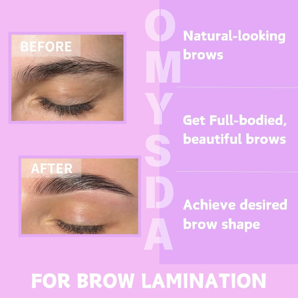 Lash Lift Kit Brow Lamination Kit 2 in 1 Solution, Professional Eyebrow and Eyelash Perm Kit, 6-8 Weeks Long Lasting