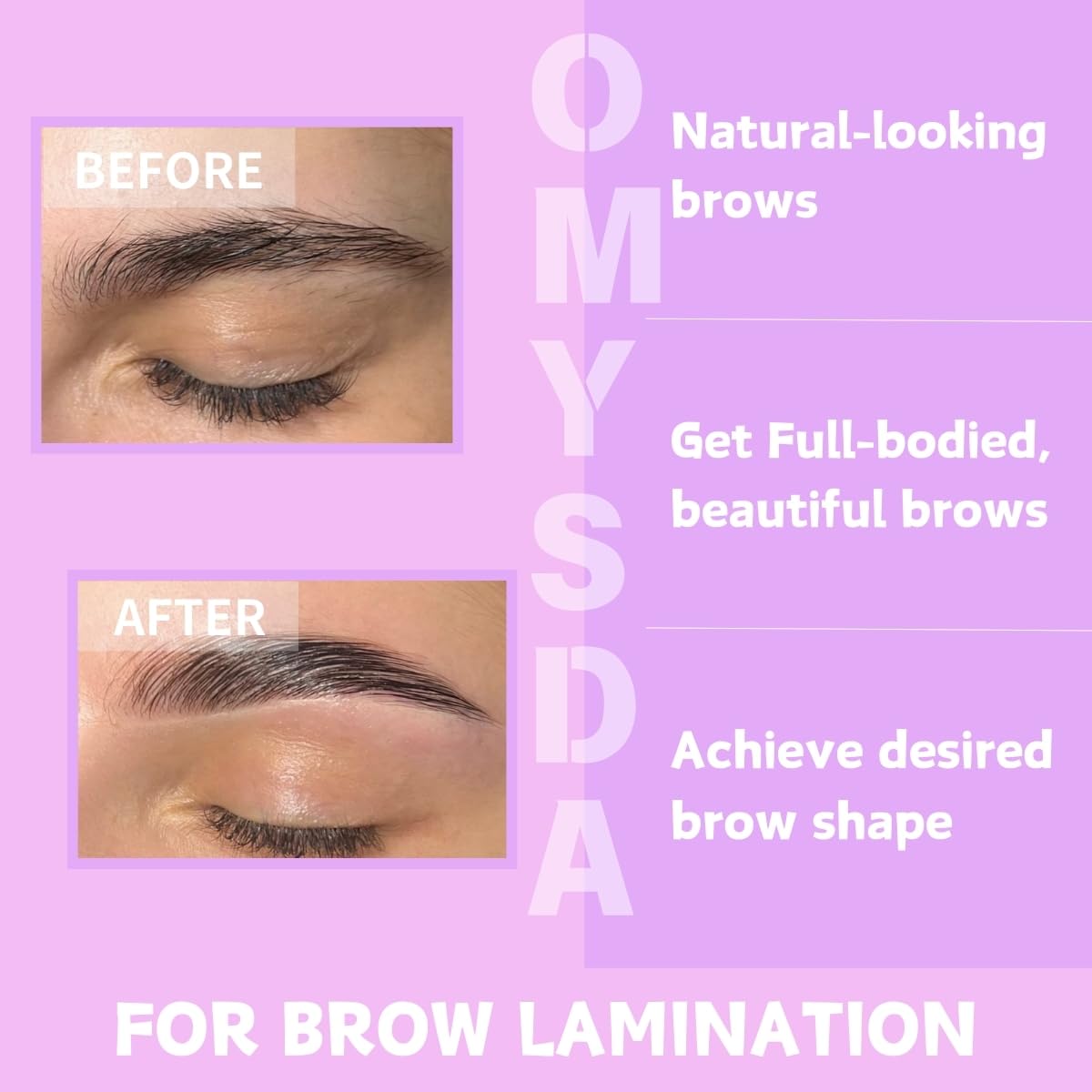 Lash Lift Kit Brow Lamination Kit 2 in 1 Solution, Professional Eyebrow and Eyelash Perm Kit, 6-8 Weeks Long Lasting