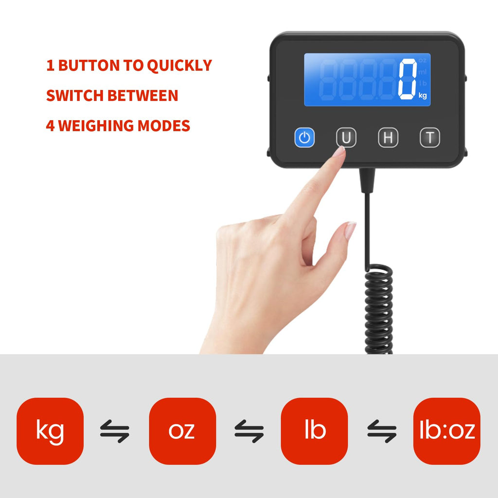 Shipping Scale, 440 LB Heavy Duty Postal Scale for Packages | Large Mailing Scale