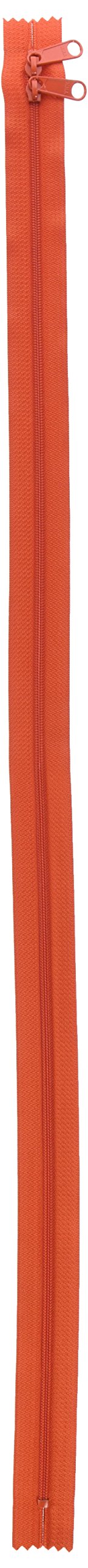 Zippers, 40 inch Double Slide-Tangerine