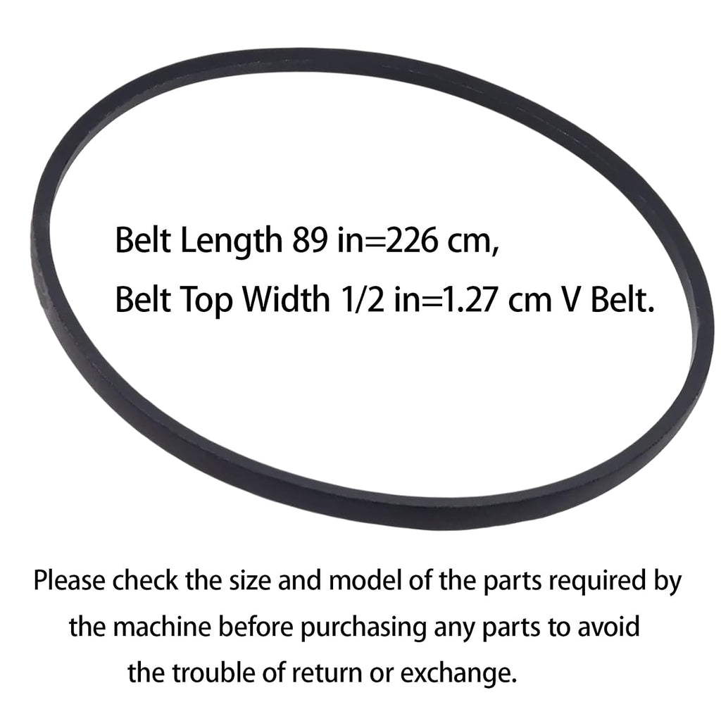 037X88MA Replacement Lawn Mower Deck Belt for Murray 037X96MA 37X88MA 37X88 37X96 37X96MA 710213 V Belt 1/2" x 89"