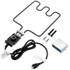 1500 Watt Heating Element Compatible with Masterbuilt Electric Smoker and Grill, with Adjustable Thermostat Cord Controller, Replacement Parts for Masterbuilt Smokers & Turkey Fryers