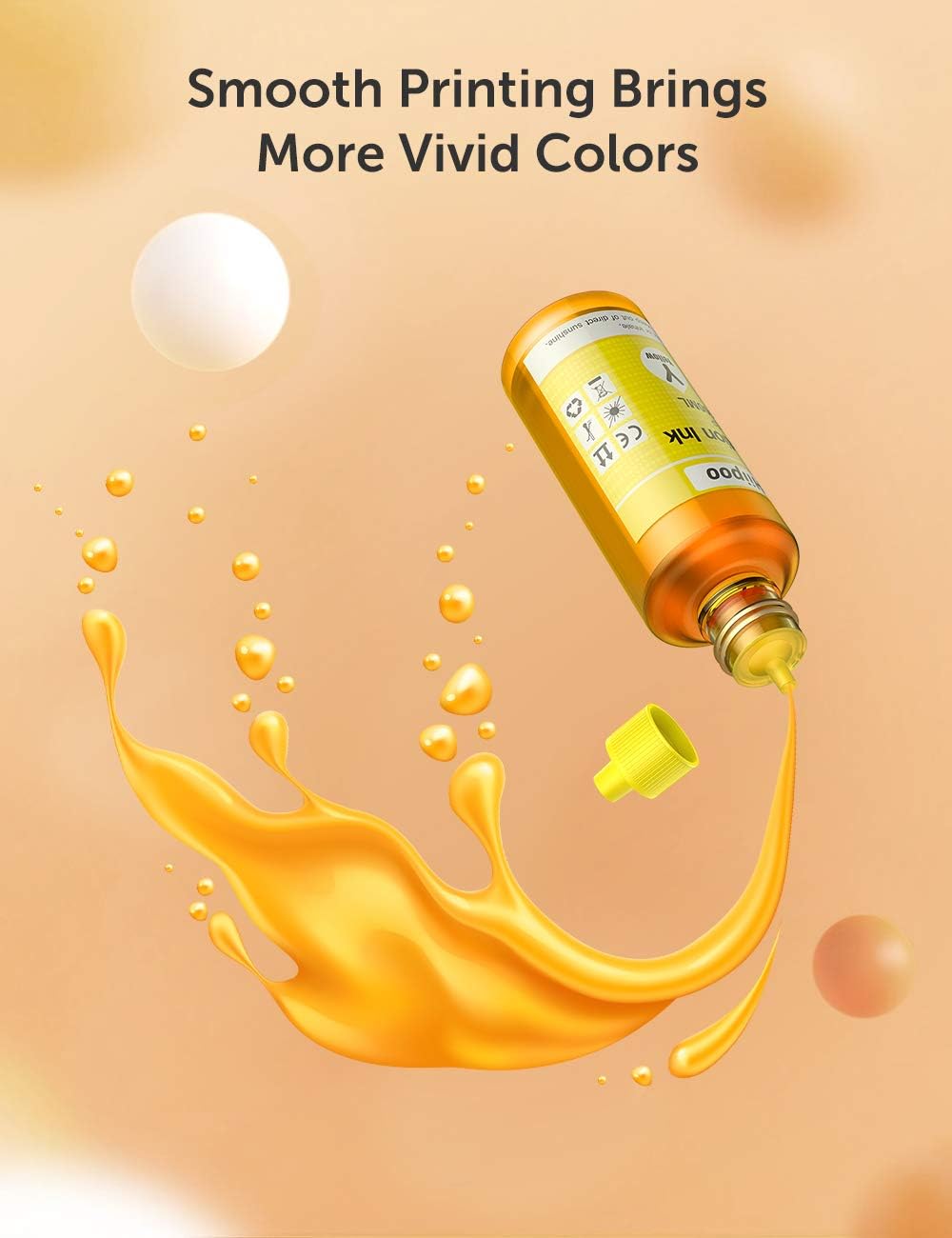 Sublimation Ink Refilled Bottles Work with WF7710 ET2760 ET2720 ET2803 ET2800 ET15000 C88 C88+ Inkjet Printer Heat