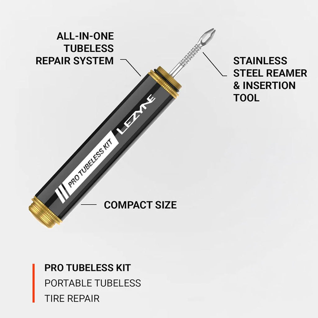 Pro Tubeless Bike Tire Repair Kit | All-in-One Tool, Aluminum Body, Tire Plugs, CO2 Inflator, Stainless Steel Tools