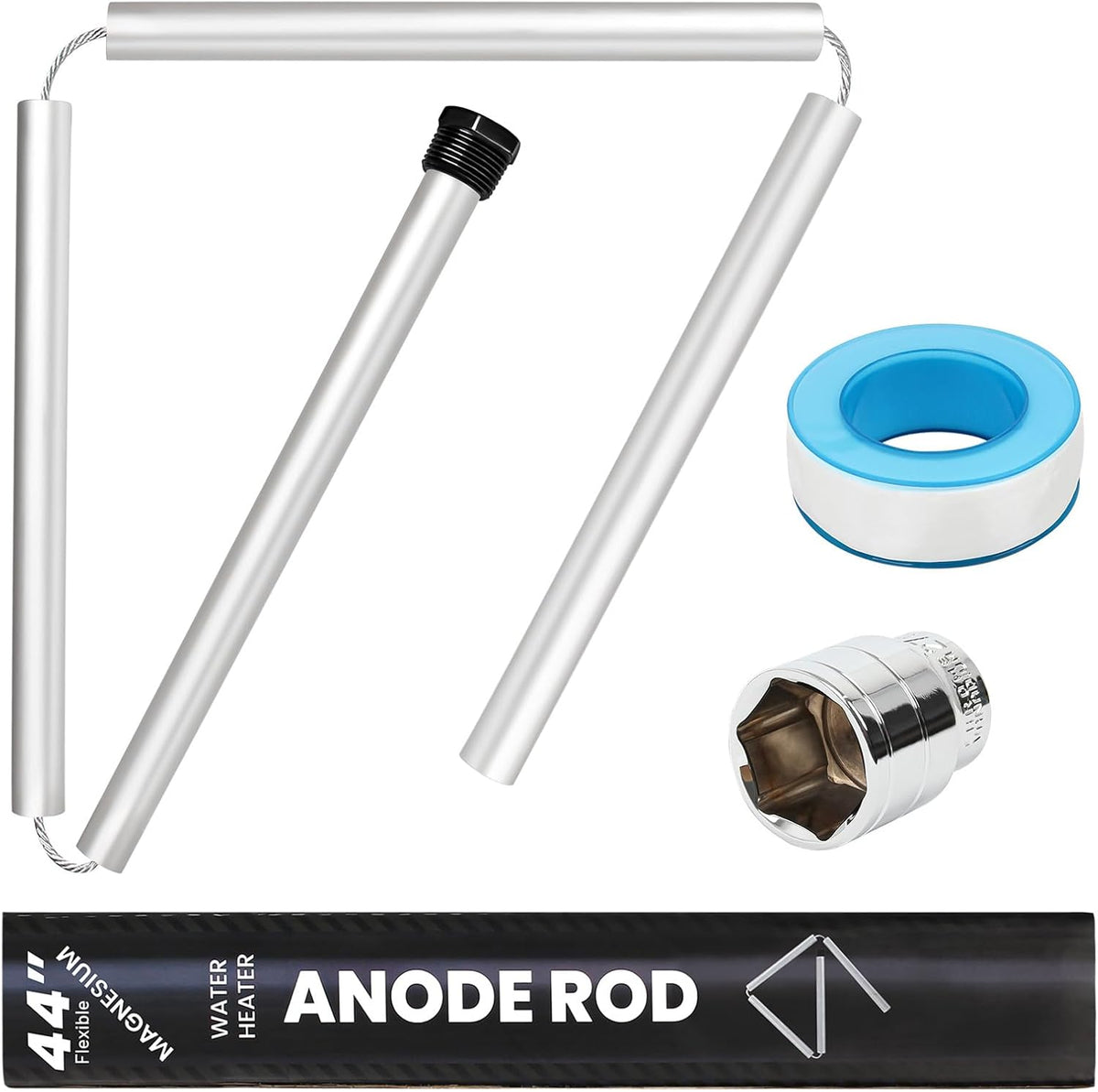44" Flexible Magnesium Anode Rod for Hot Water Heaters
