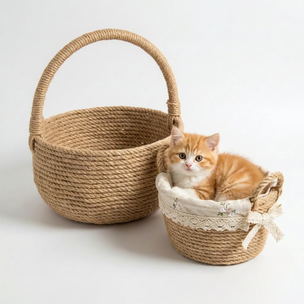 Jute Twine, 100% Natural, 4mm-328FT for Gardening, Crafts, Packing & DIY Projects, High Strength, All-Purpose Hemp