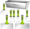 8Pcs Drywall Tools, Drywall Knife Set with 10" Mud Pan | Stainless Steel Putty & Taping Knives, Painter Scraper