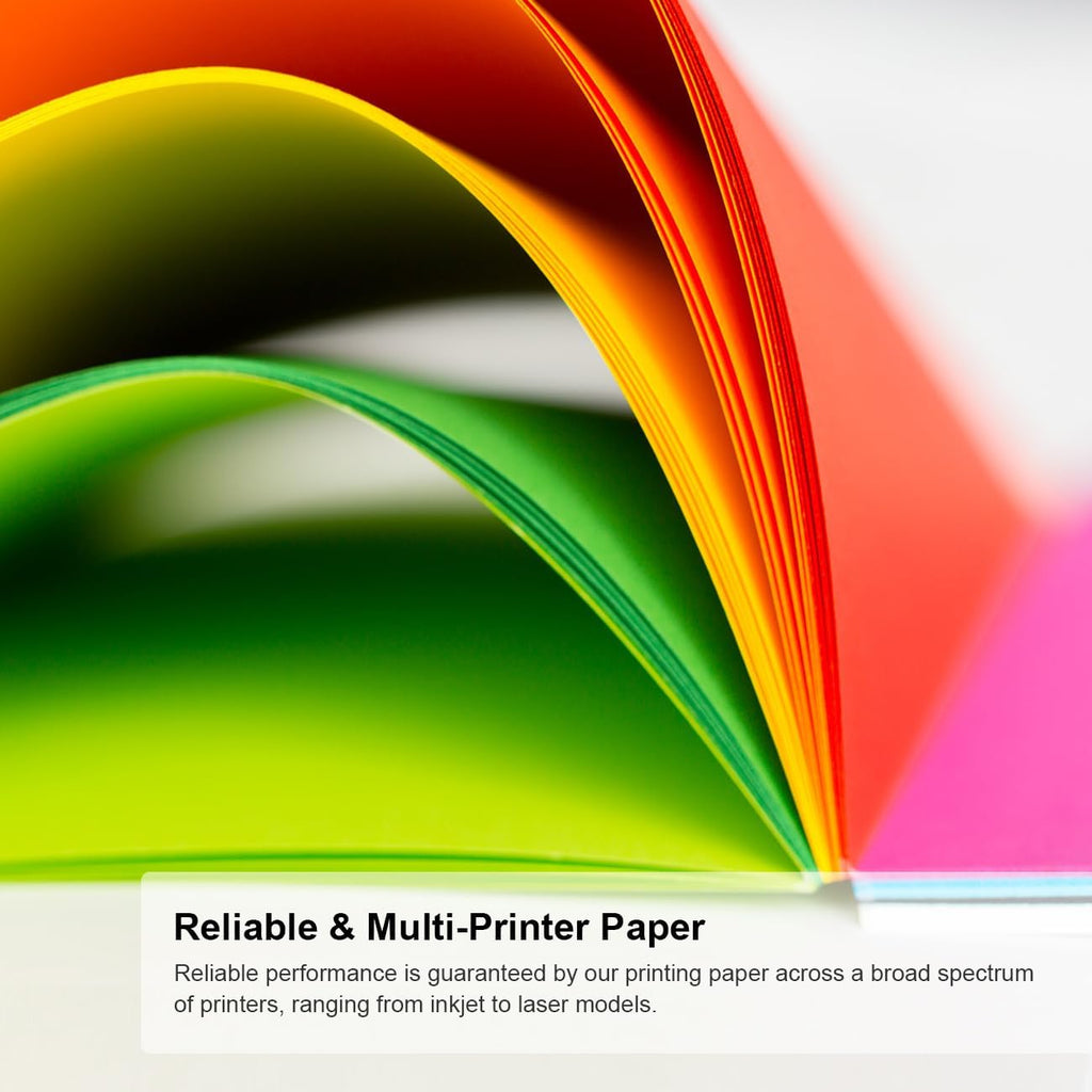 Colored Copy Paper - Colored Print Paper, 8.5" x 11", 20 lb, 500 Sheets