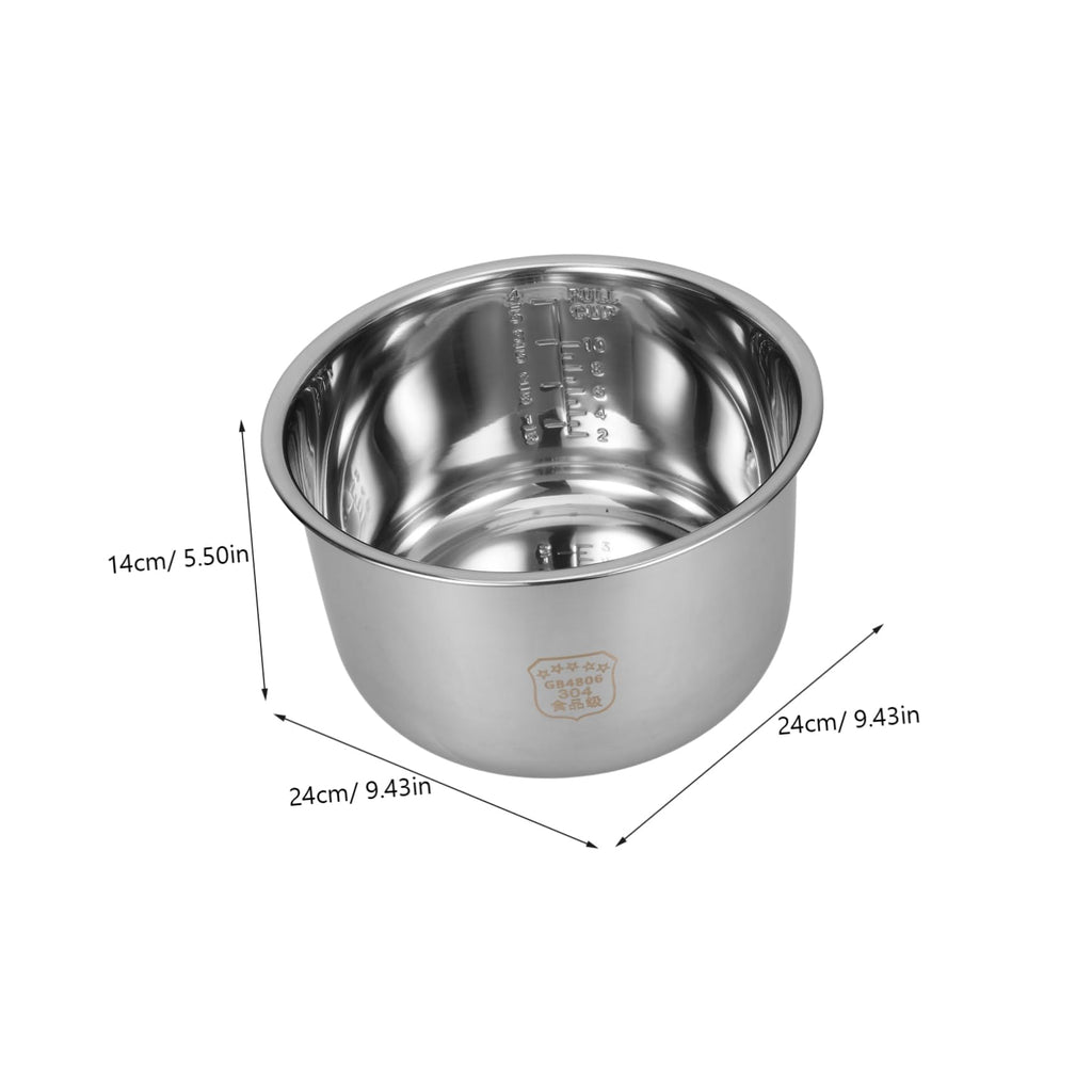 Rice Cooker Inner Pot 5l 304 Stainless Steel Replacement Insert