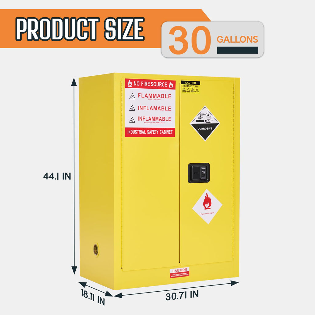 30 Gallon Flammable Safety Storage Cabinet