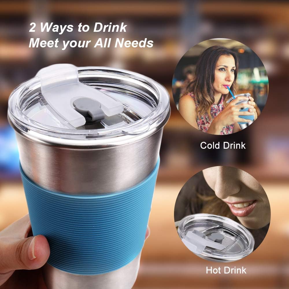 16oz Cups Replacement Lids, Splash Resistant Lid & Straw Friendly