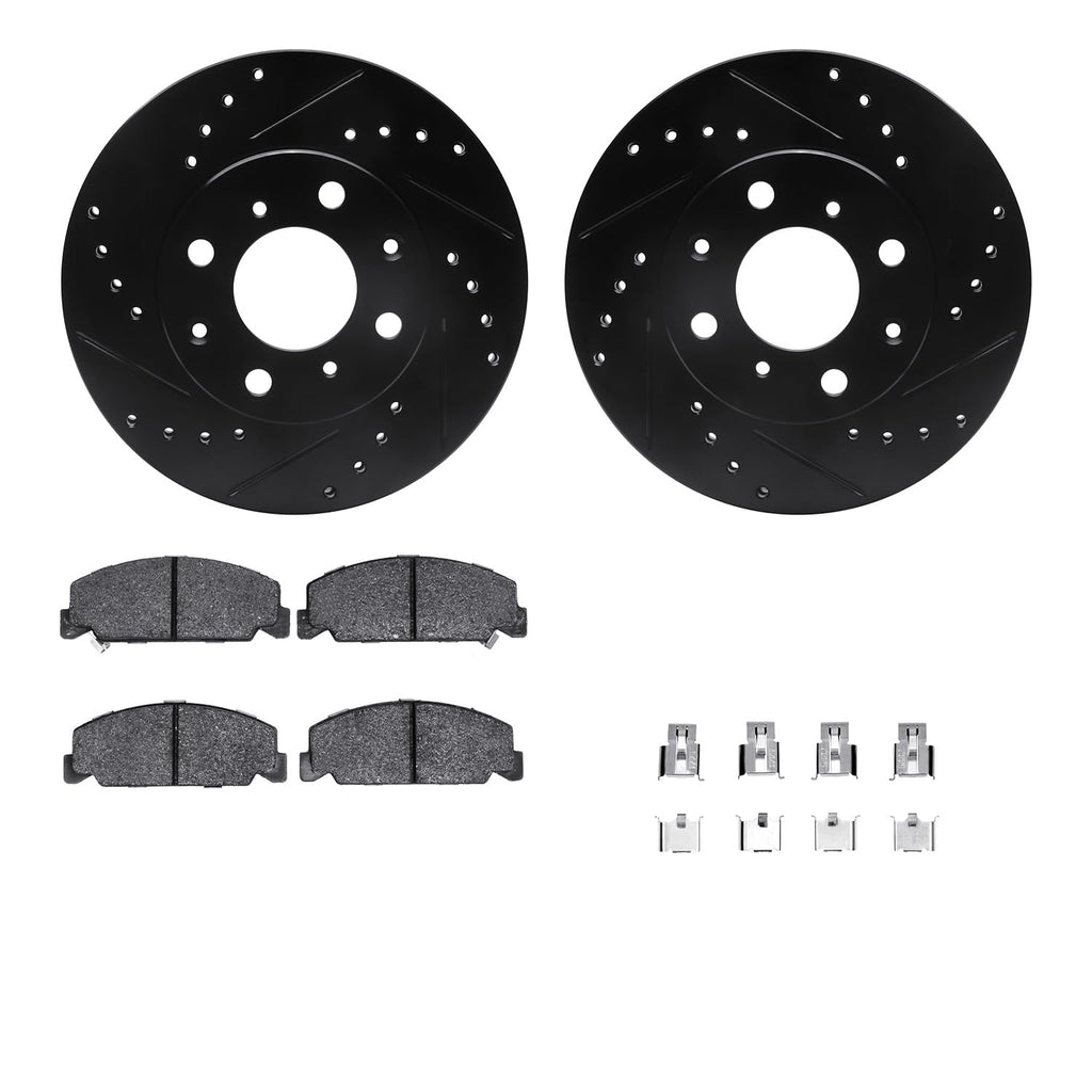 R1 Concepts Front Brake Kit Fits 1990-2000 Honda Civic