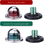 Boat Navigation Lights, Stainless Steel Led Bow Light for Pontoon and Small Boat (One Pair,Silver)