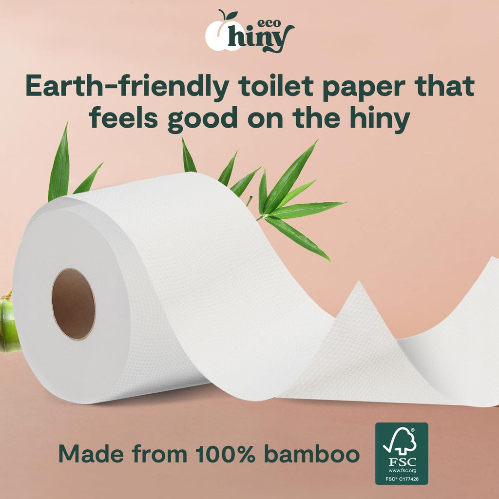 Premium Bamboo Toilet Paper 24 Mega Rolls 3ply 350 Sheets PFAS Free