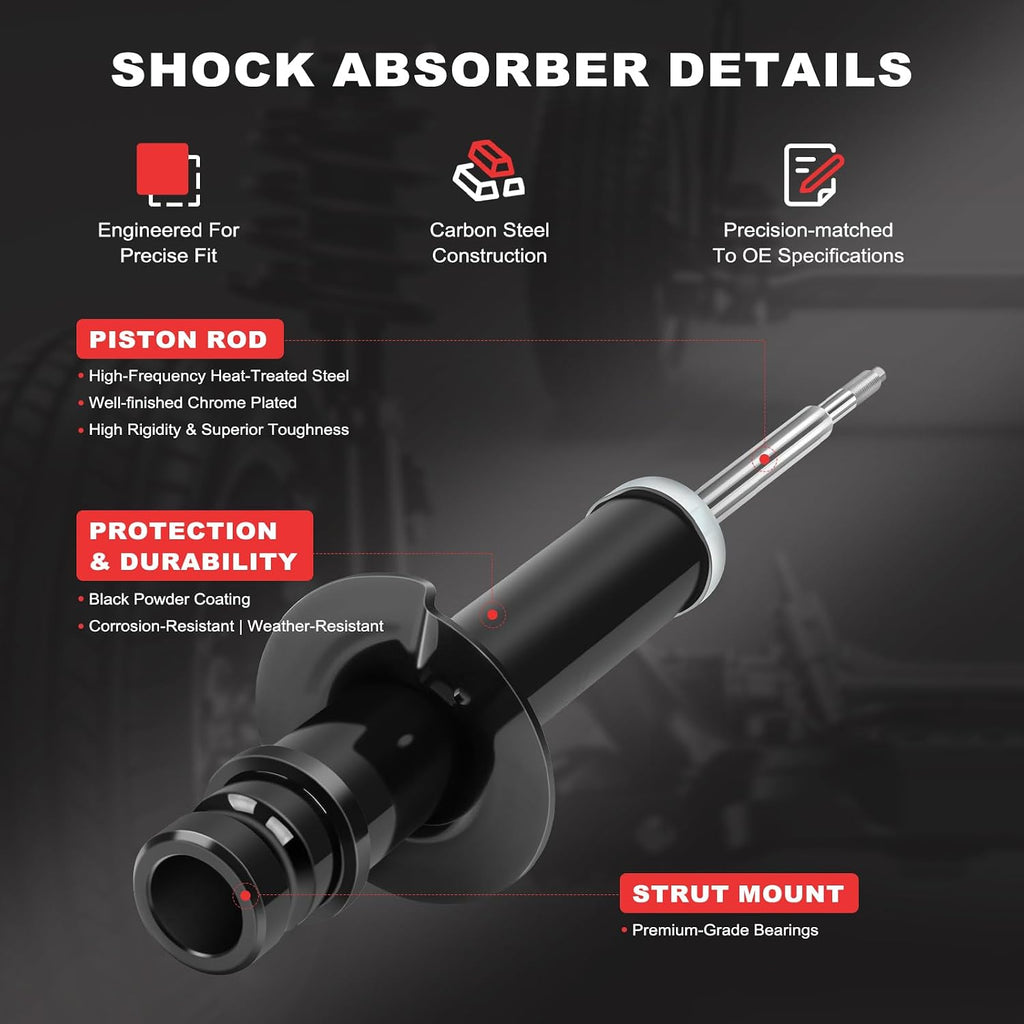 SCITOO 4pcs Front Rear Shock Absorbers Replace for Trailblazer