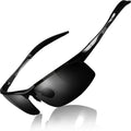 Mens Sports Polarized Sunglasses UV Protection Sunglasses for Men 8177 | Premium Al-Mg Frame–Lightweight, Sturdy
