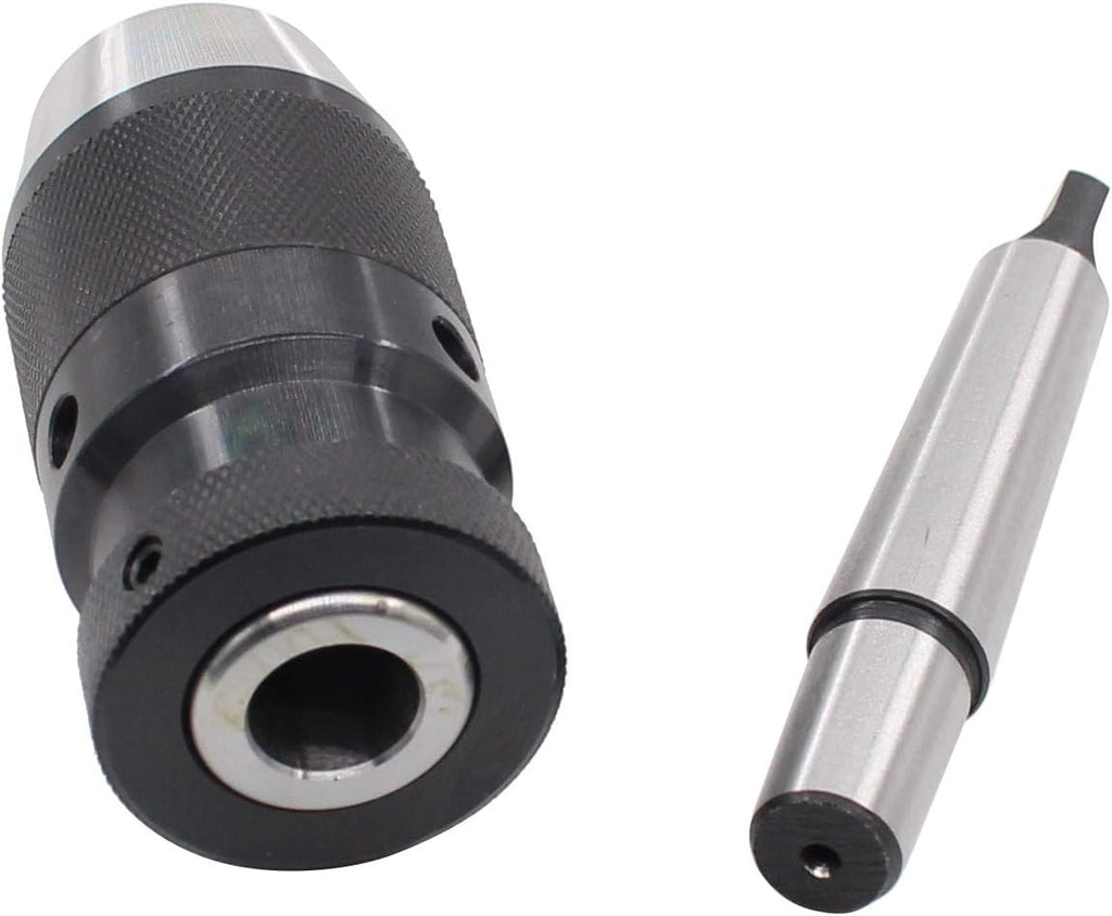 1/2 Inch 3-Jaw Keyless Drill Chuck and MT2 Taper Arbor Mount JT33
