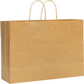10PCS kraft paper bags,16x6x12 Inches,Large brown kraft paper bags with handles, Paper Bag, Shopping/Gift/Retail Bag