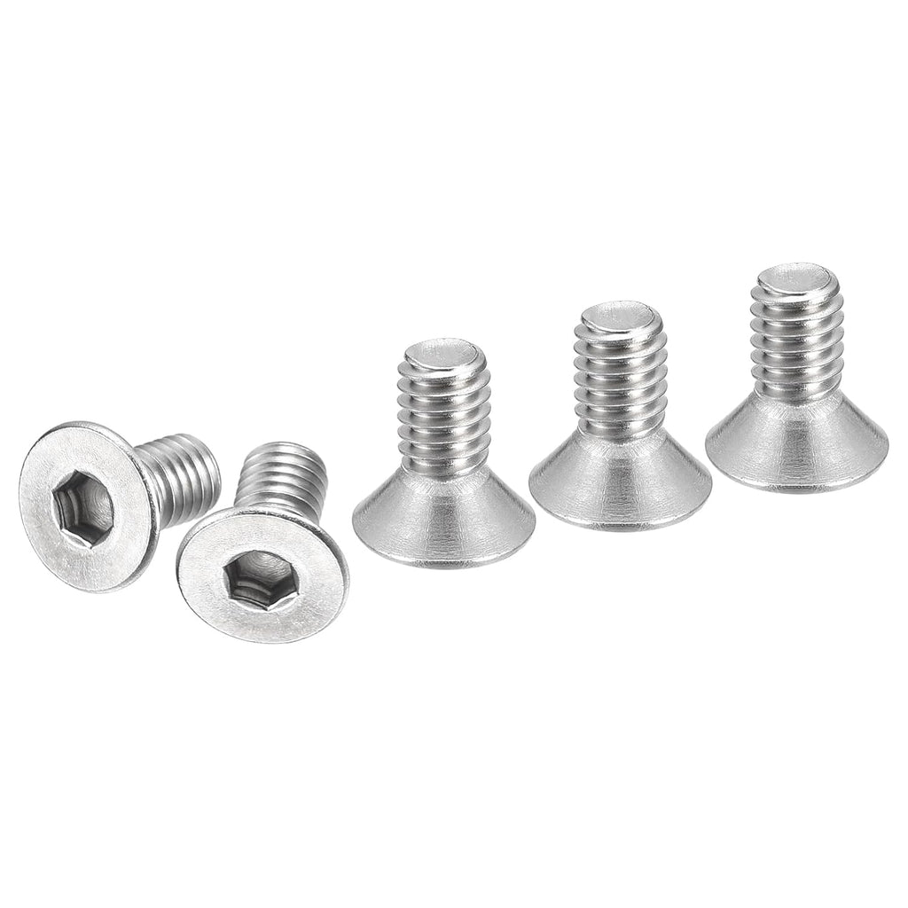 DTGN #10-32x3/8 Flat Head Socket Cap Screws 20Pack 304 SS Full Thread