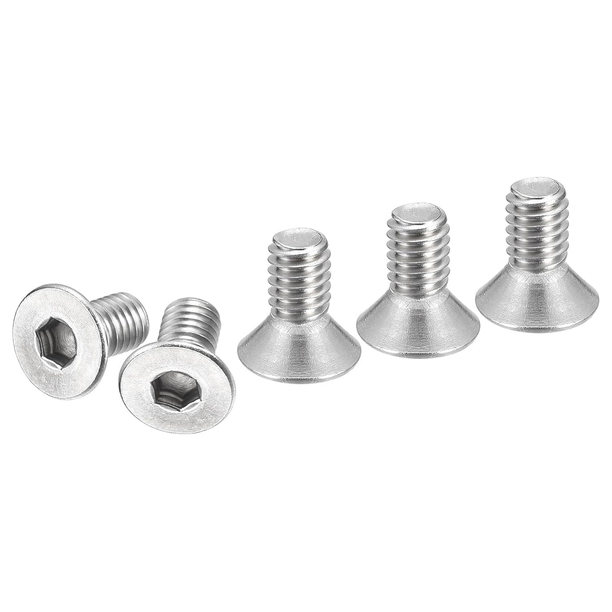 DTGN #10-32x3/8 Flat Head Socket Cap Screws 20Pack 304 SS Full Thread