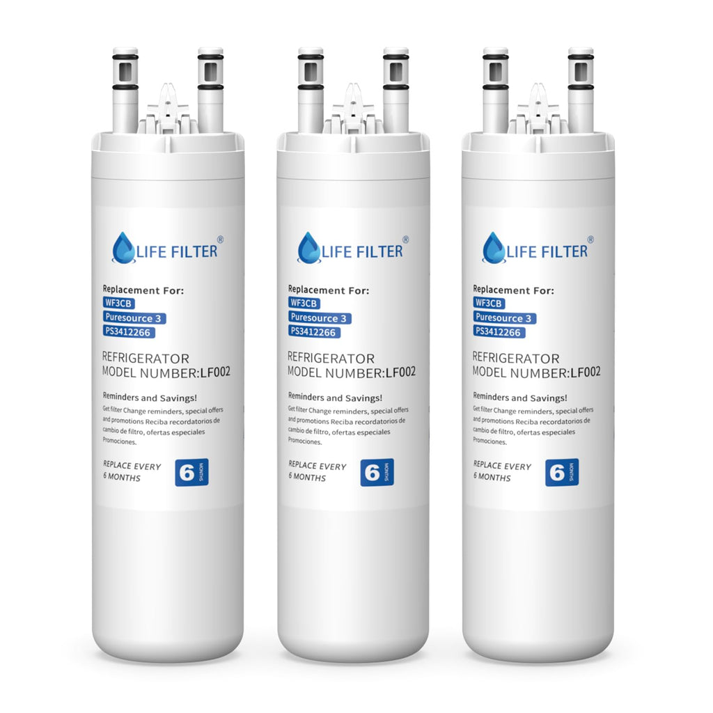 Replacement for WF3CB Refrigerator Water Filter, 3 Pack
