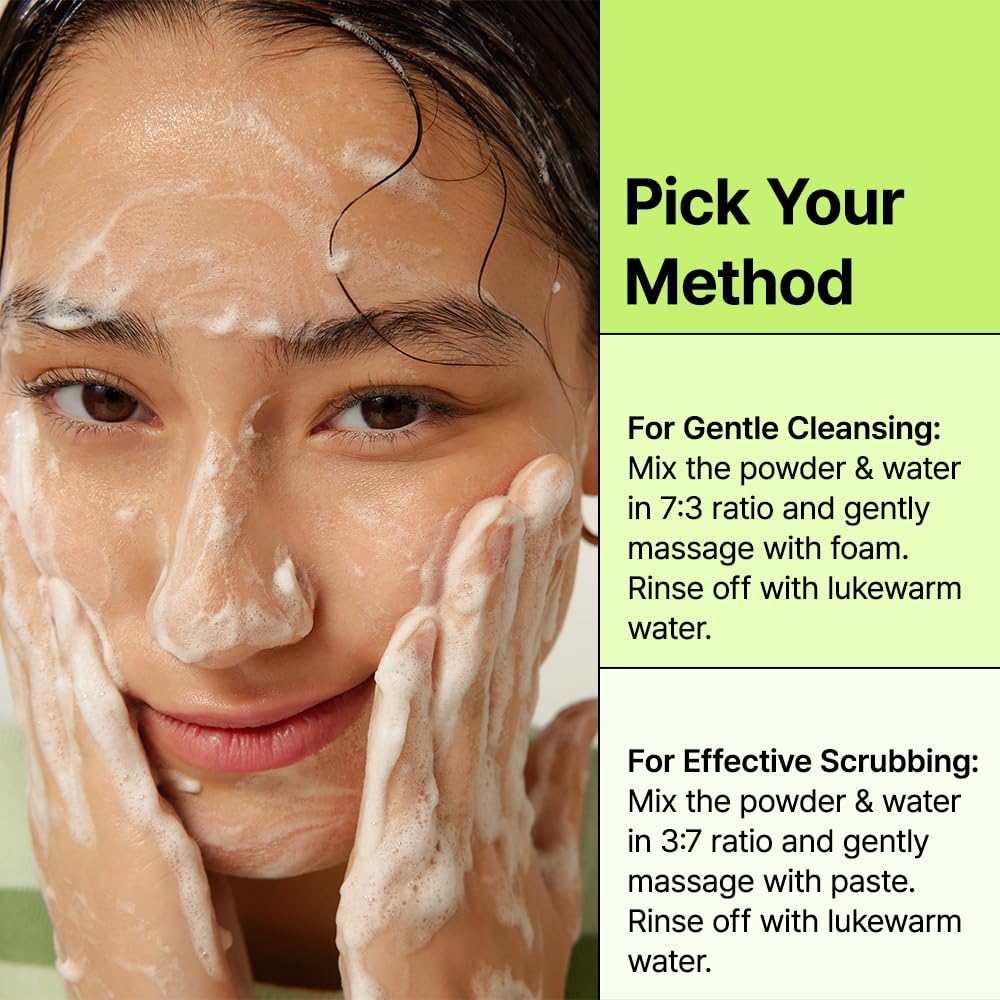 Enzyme Powder Green Tea Face Wash, Daily Exfoliator 3.88 oz.