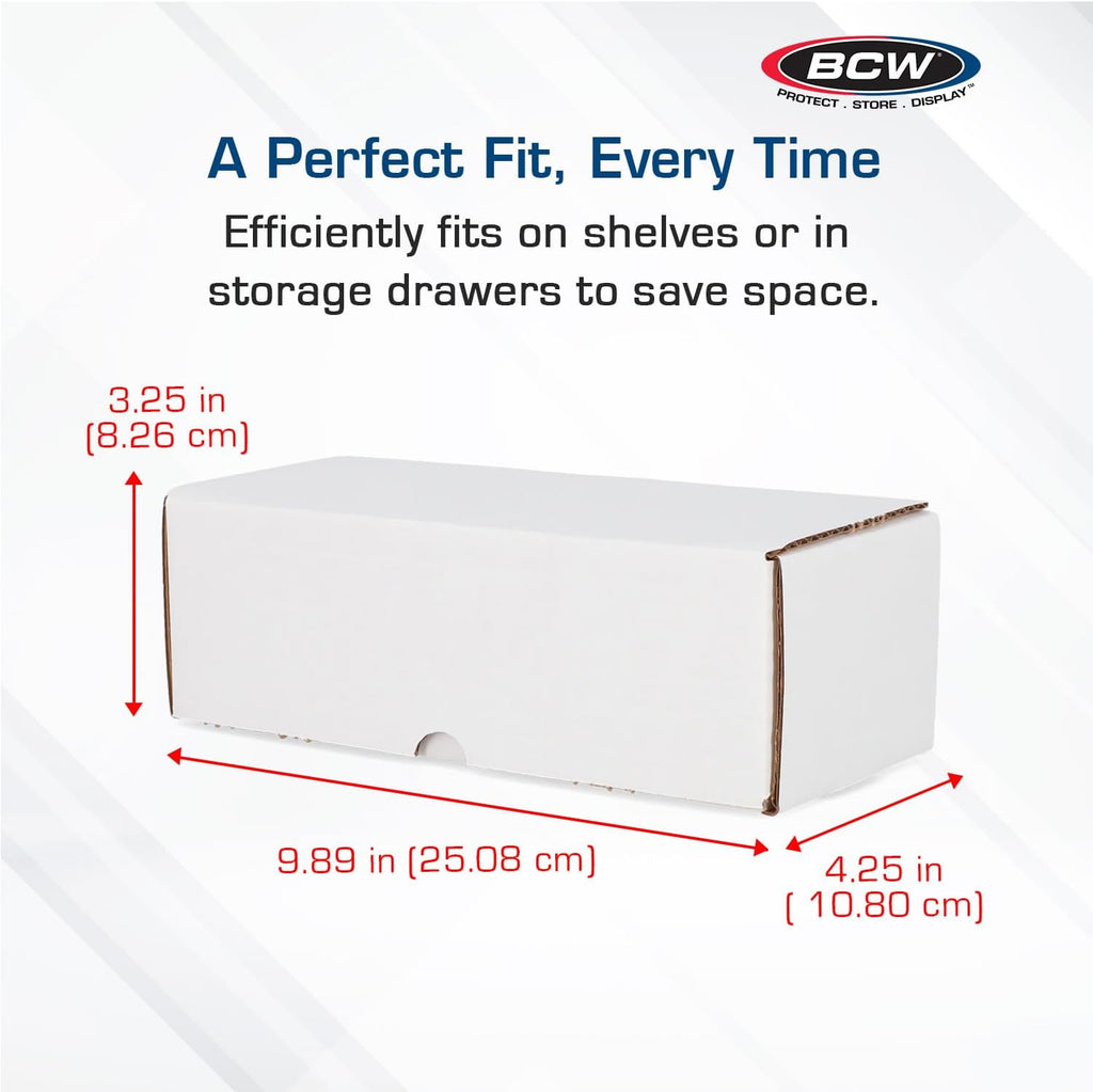 500 Count Cardboard Card Storage Box – 10 Pack | Bulk Trading Card Box for Sports & TCGs | Holds 450 Standard or 720