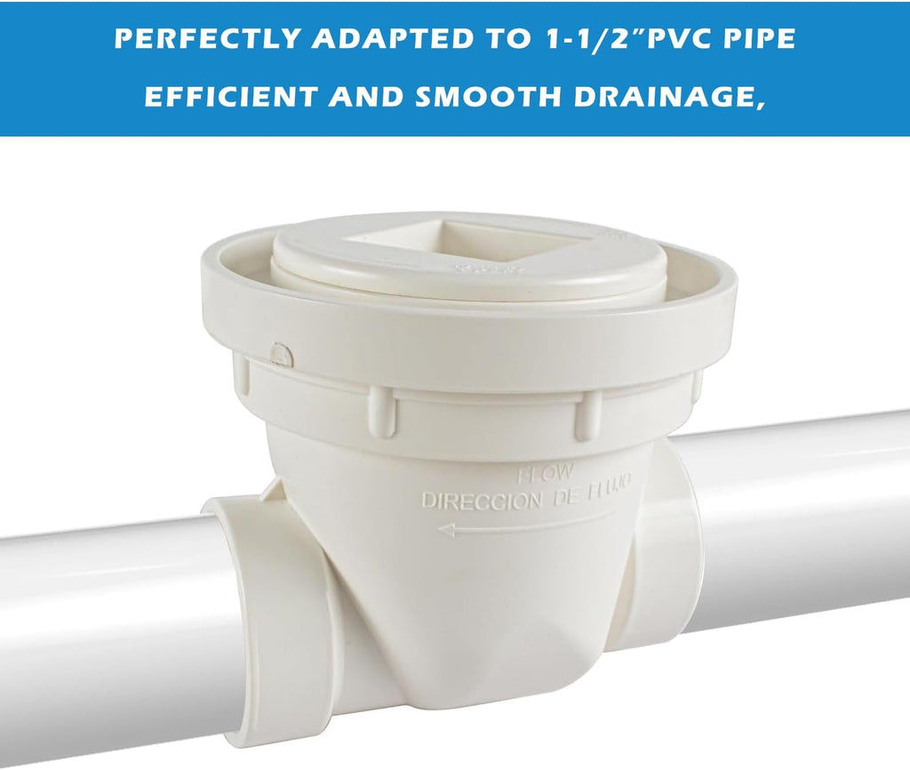 HYDRO MASTER PVC Backwater Valve, (1-1/2 Inch)