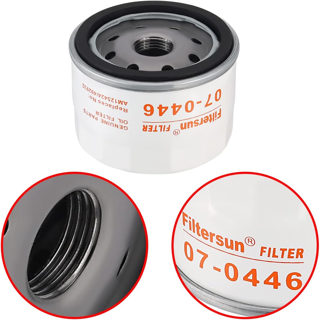 Savior 492932S Oil Filter for Brigs & Straton 492932 795890 695396 492932B 492056 696854 842921 Kohler 25 050 01 JD AM125424 GY20577 Kawasaki 49065-7007