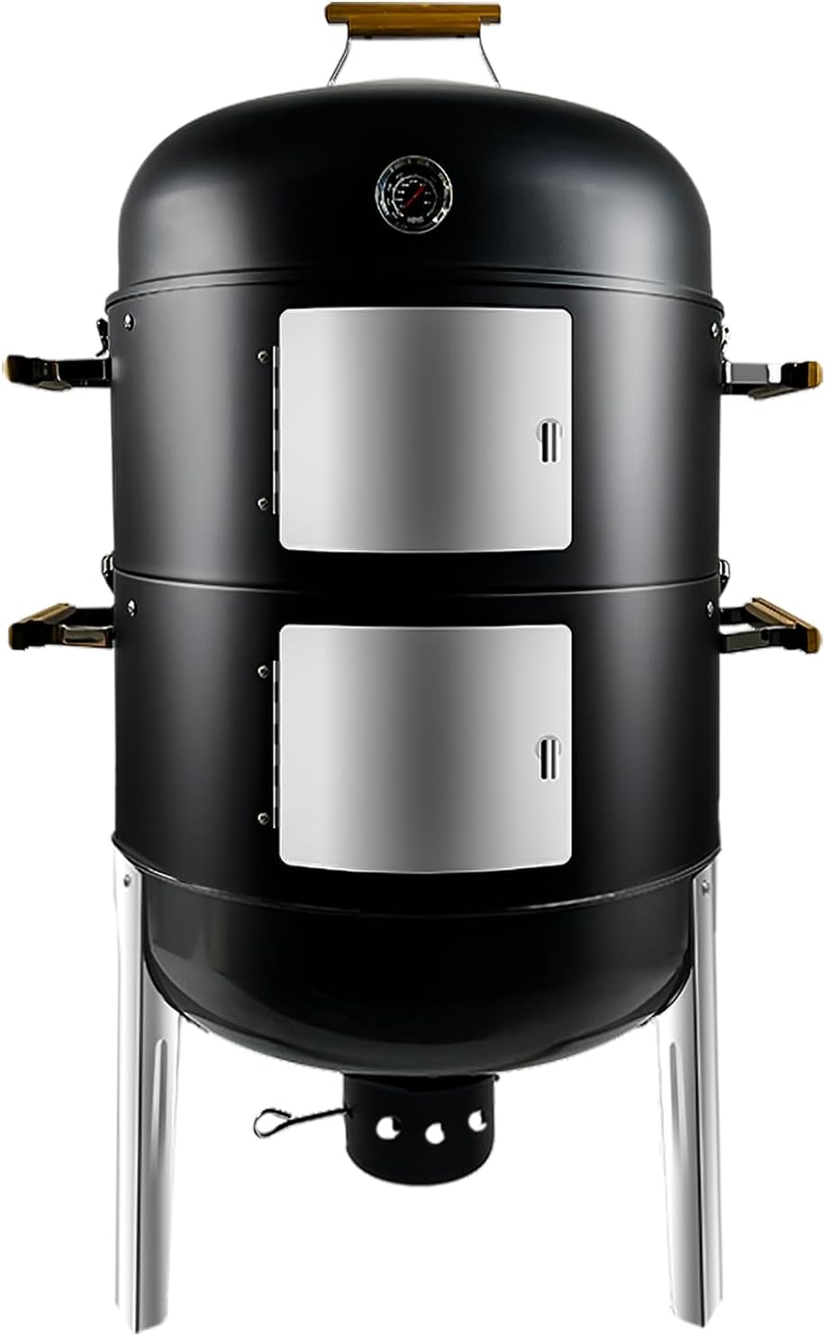 Vertical Charcoal Smoker Grills: Premium 20.5 Inch BBQ Meat Smokers