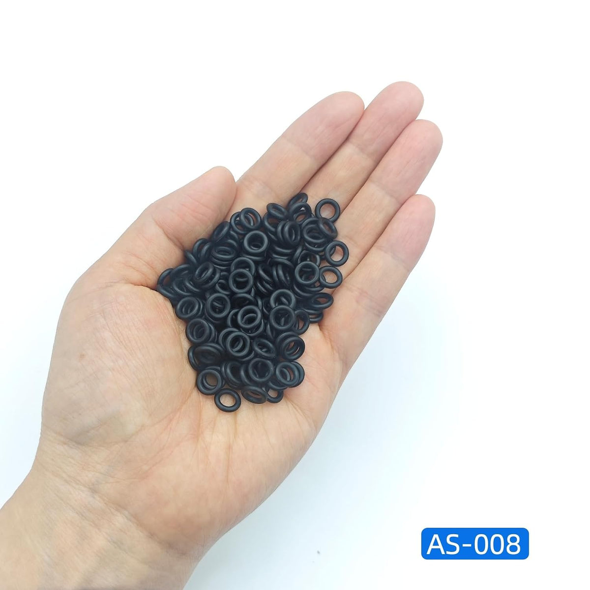 AS-008 Nitrile (NBR) O-Rings, 3/16" ID x 1/16" CS (0.176" x 0.070"), 90A Durometer, -40°F to +248°F, Fuel, Oil & Hydraulic System Seals, 200 Pcs