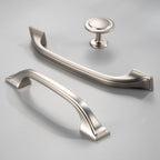 Brushed Nickel Cabinet Pulls 3 Inch Silver Drawer Pull 10 Pack 8222