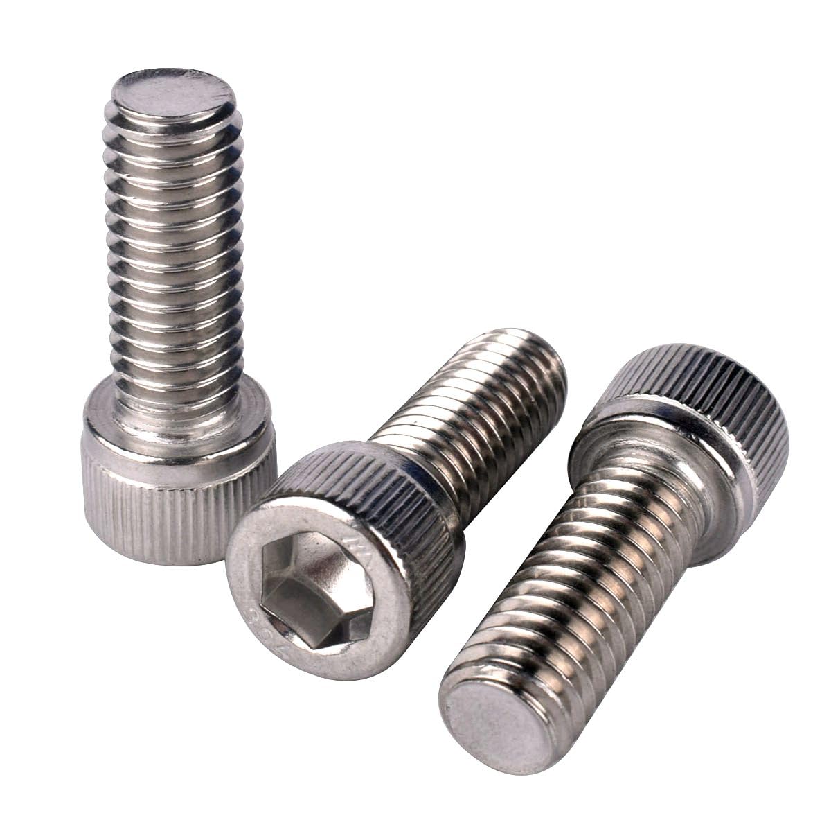 #10-24 x 3/4" Allen Hex Socket Head Screw Bolt, 304 Stainless Steel 18-8, UNC Machine Full Thread, Pack of 50