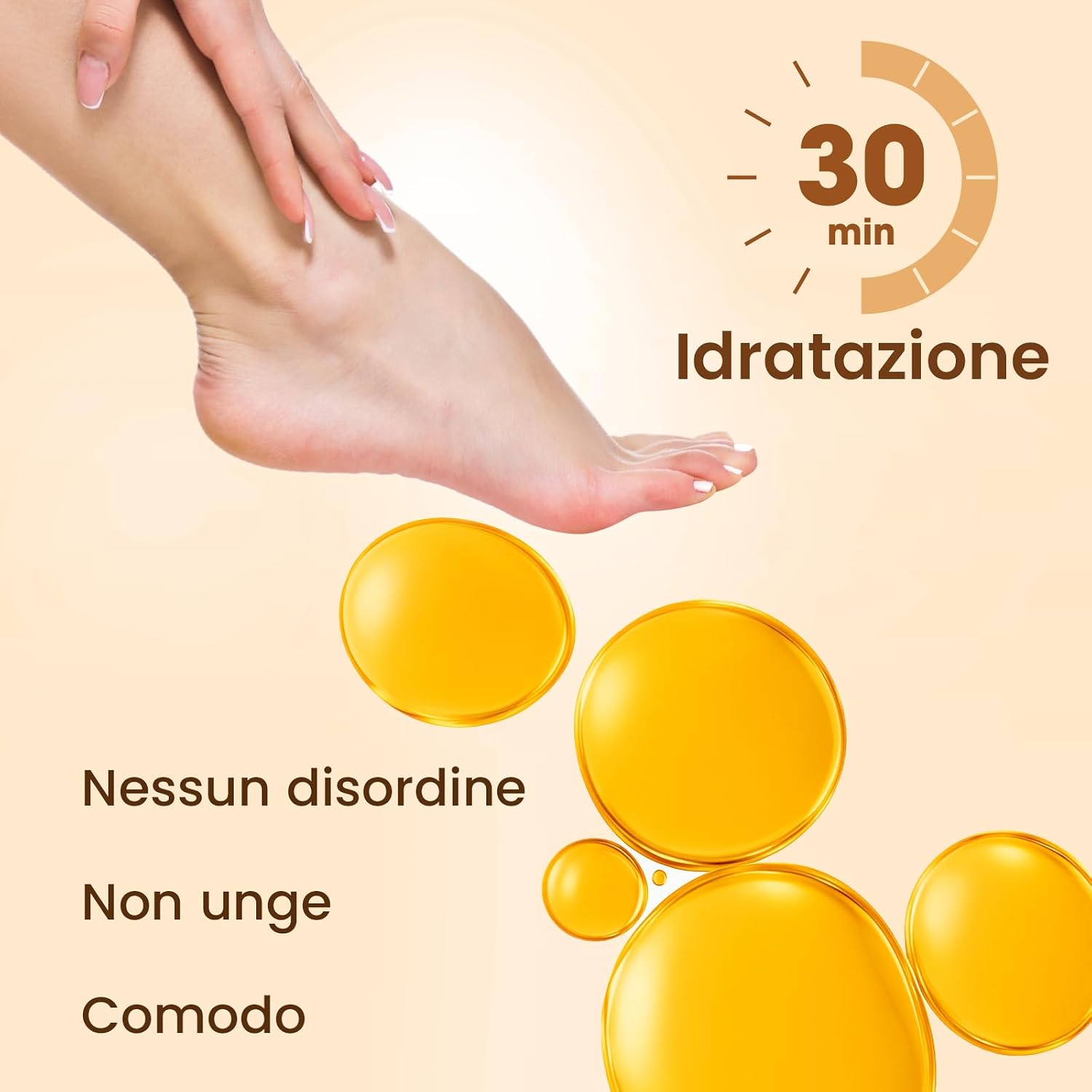 Moisturizing Hand & Foot Mask Set with Shea Butter, Jojoba Oil & Vitamin E, Foot Mask for Dry Cracked Feet & Hand