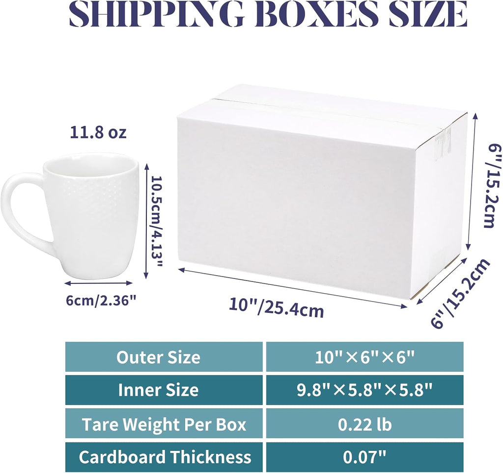 Small Shipping Boxes 10x6x6 Set of 6