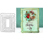 4 Sets Metal Cutting Dies - Frame Dies, Stencils & Moulds for DIY Crafts & Scrapbooking