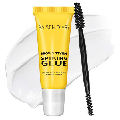 Brow Styling Spiking Glue - Clear Eyebrow Setting Gel, Brow Fix Gel for Long-Lasting Hold, Waterproof & Sweat-Proof