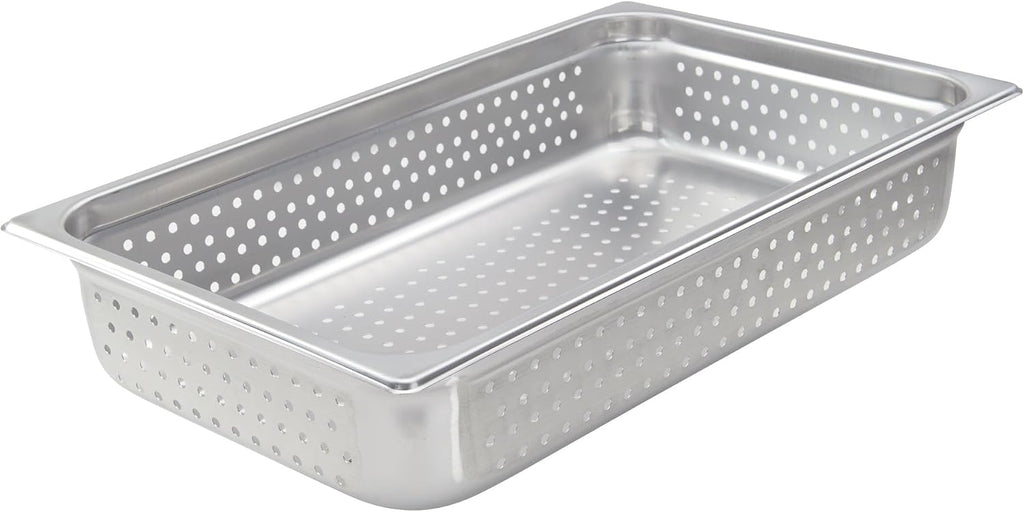 18.2 qt Full Size 4" Perforated Stainless Steel Steam Table Pan