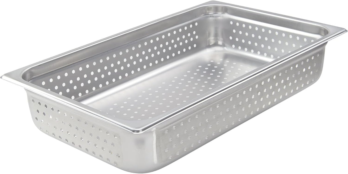 18.2 qt Full Size 4" Perforated Stainless Steel Steam Table Pan