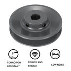 uxcell BK45-3/4 V-Belt Sheave 3/4" Bore, 4.25" OD, Single Groove Web Sheave