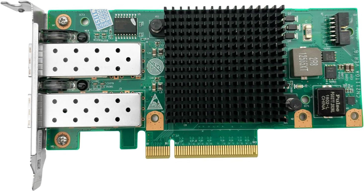 10Gtek 10Gb NIC Network Card, Dual SFP+ Port, with Intel 82599ES Controller, Compare to Intel X520-DA2, Refurbished