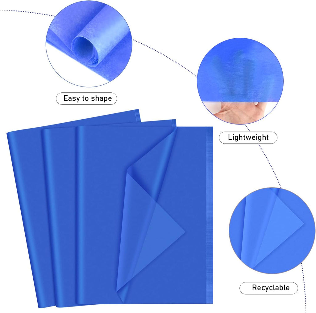 120 Sheets Navy Blue Tissue Paper Gift Wrap Paper