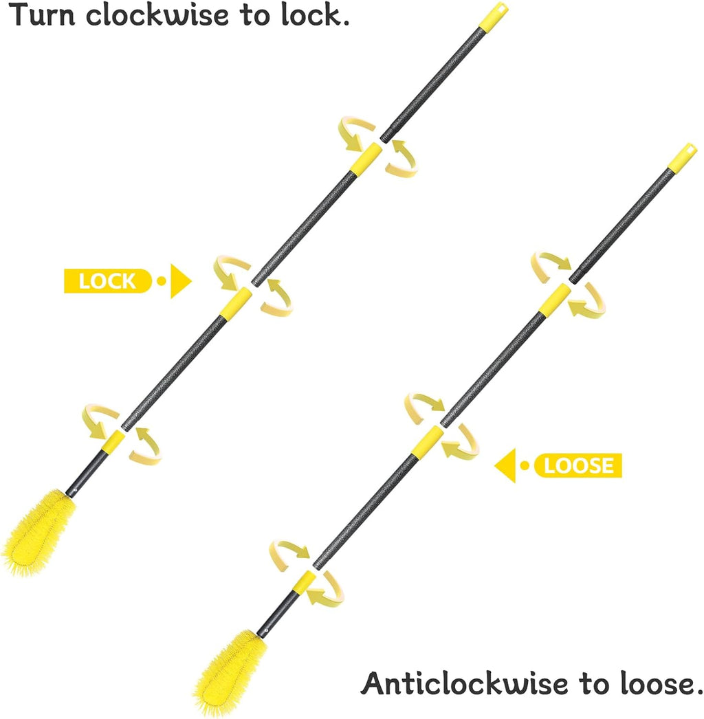 Gutter Cleaning Tools from The Ground, 10 FT Telescopic Brush